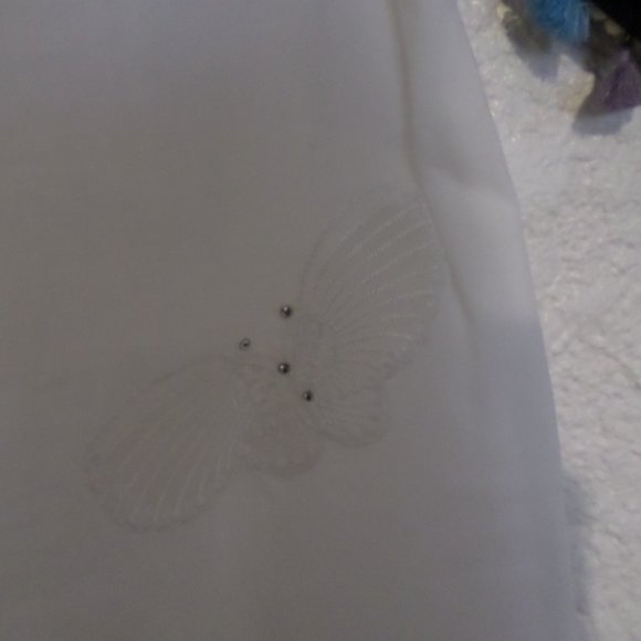 Soma by Chico's White Beach Cover Up Pants NWT Sz M/L - Picture 3 of 6